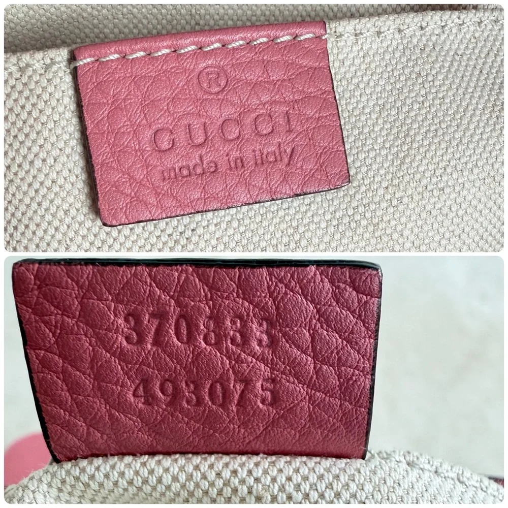 Gucci Pink Leather Bamboo Tassel Backpack | Authentic | Made in Italy - Picture 13 of 17